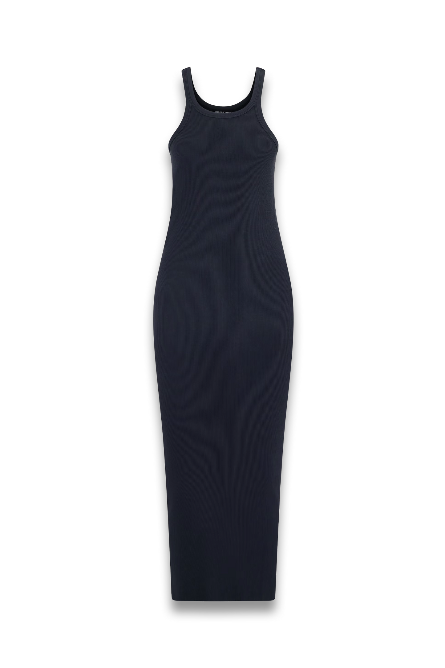 Tubular Ribbed Cotton Midi Dress