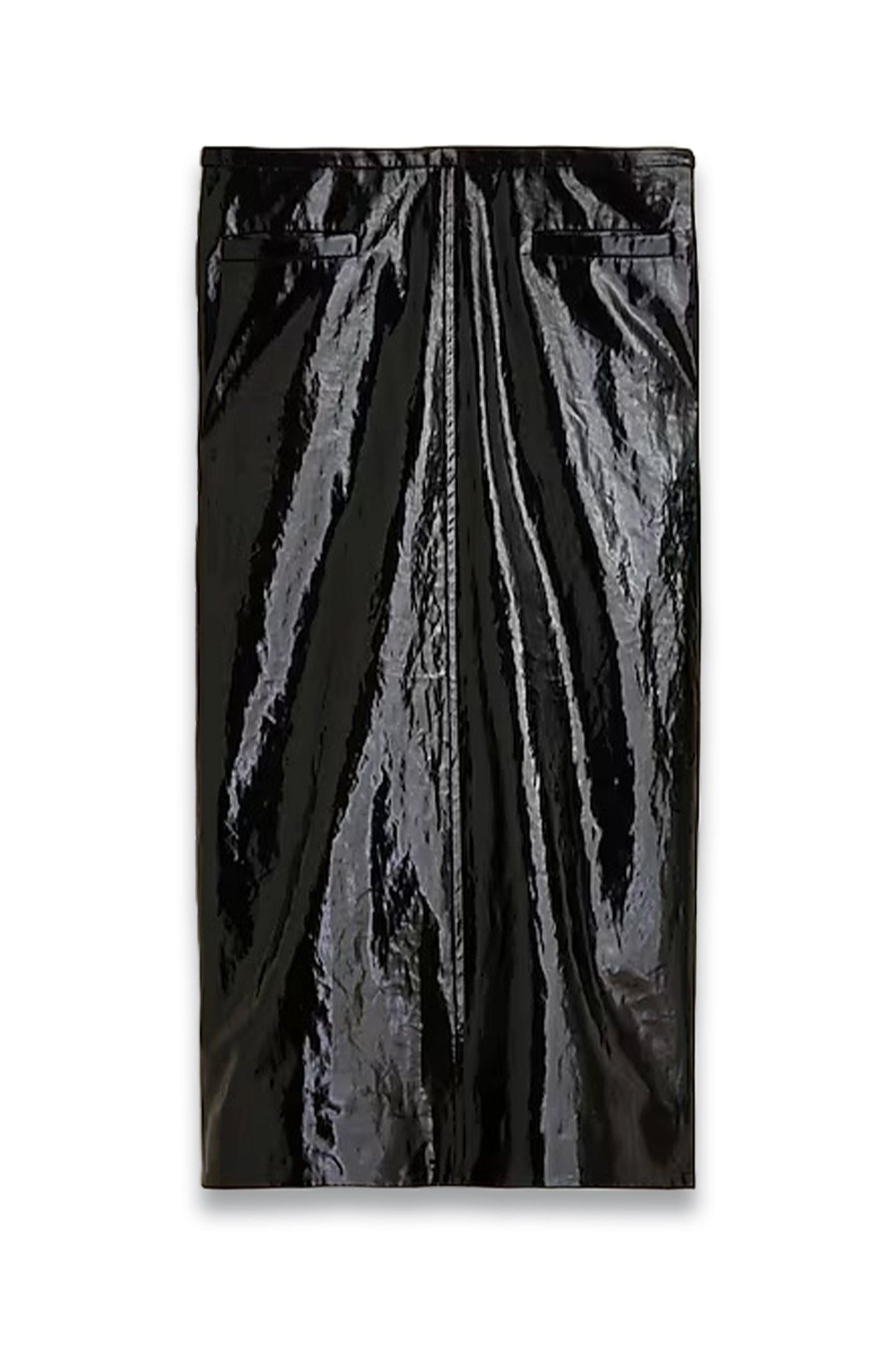 Collection laminated linen skirt