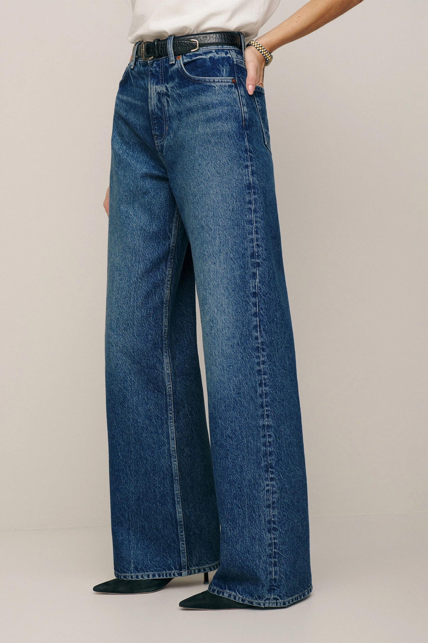 Cary High Rise Slouchy Wide Leg Jeans