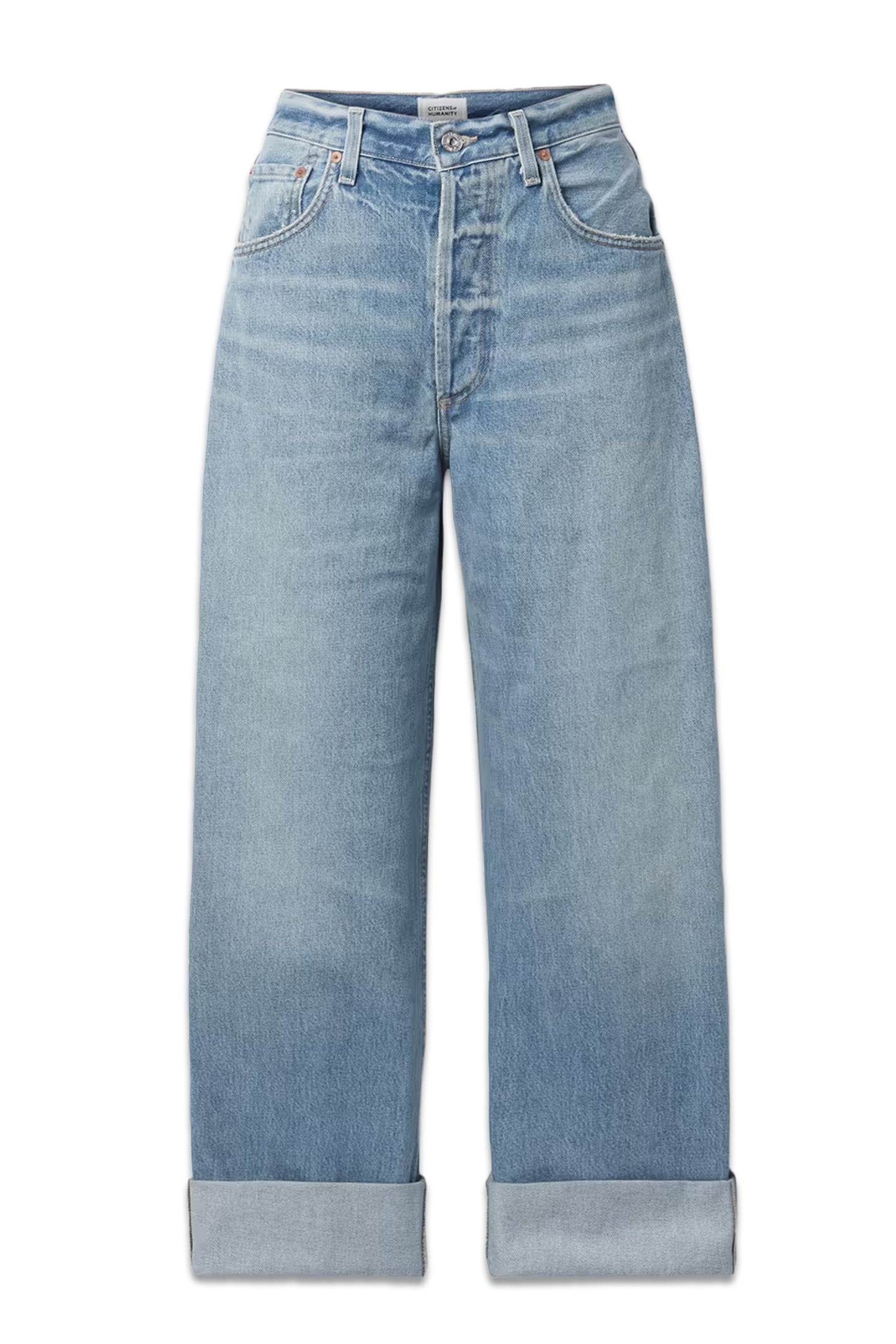 Ayla Mid-Rise Cropped Wide-Leg Jeans