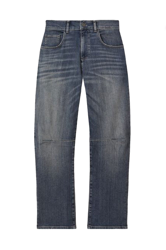 Washed Barrel Leg Jeans
