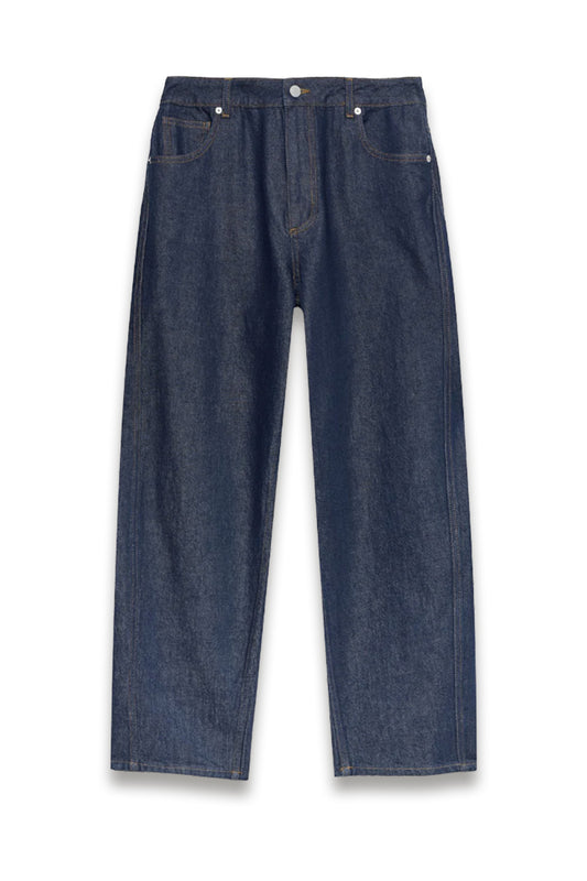 Dark Indigo Barrel Leg Jeans