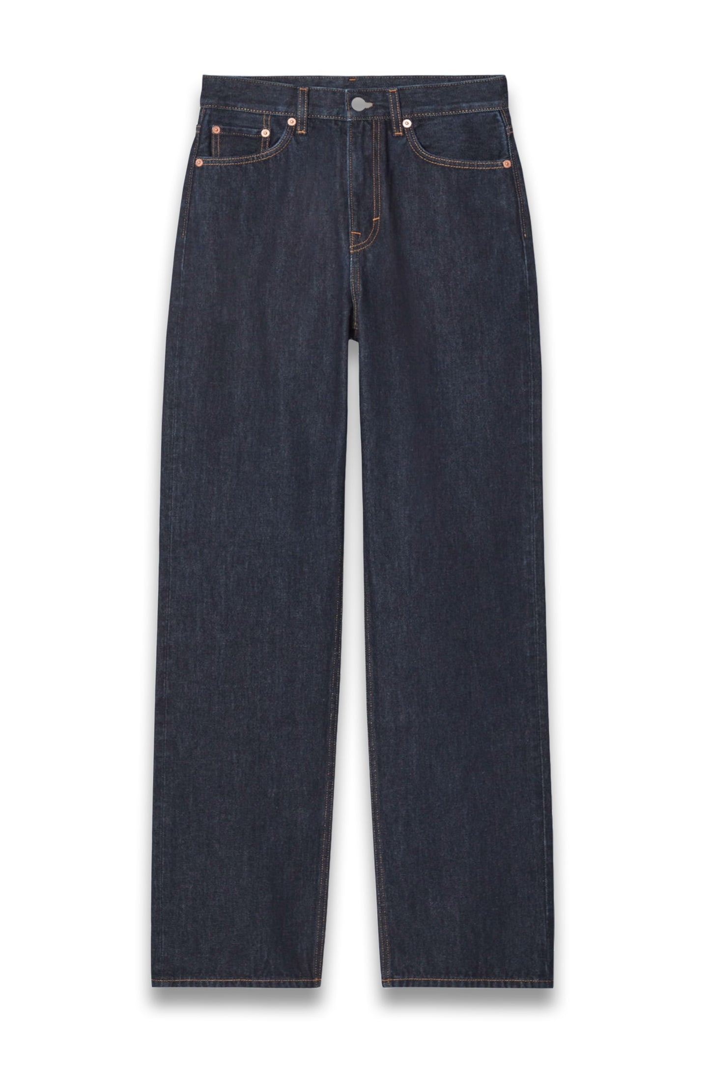 Column Straight-Leg Jeans
