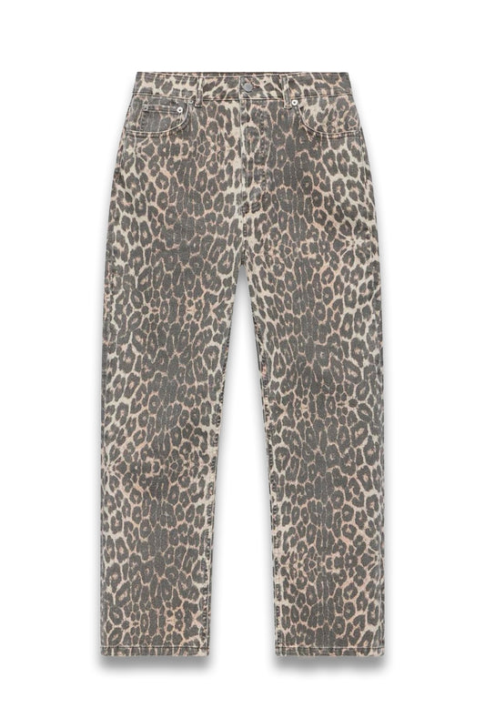 Leopard Print Slim Jeans