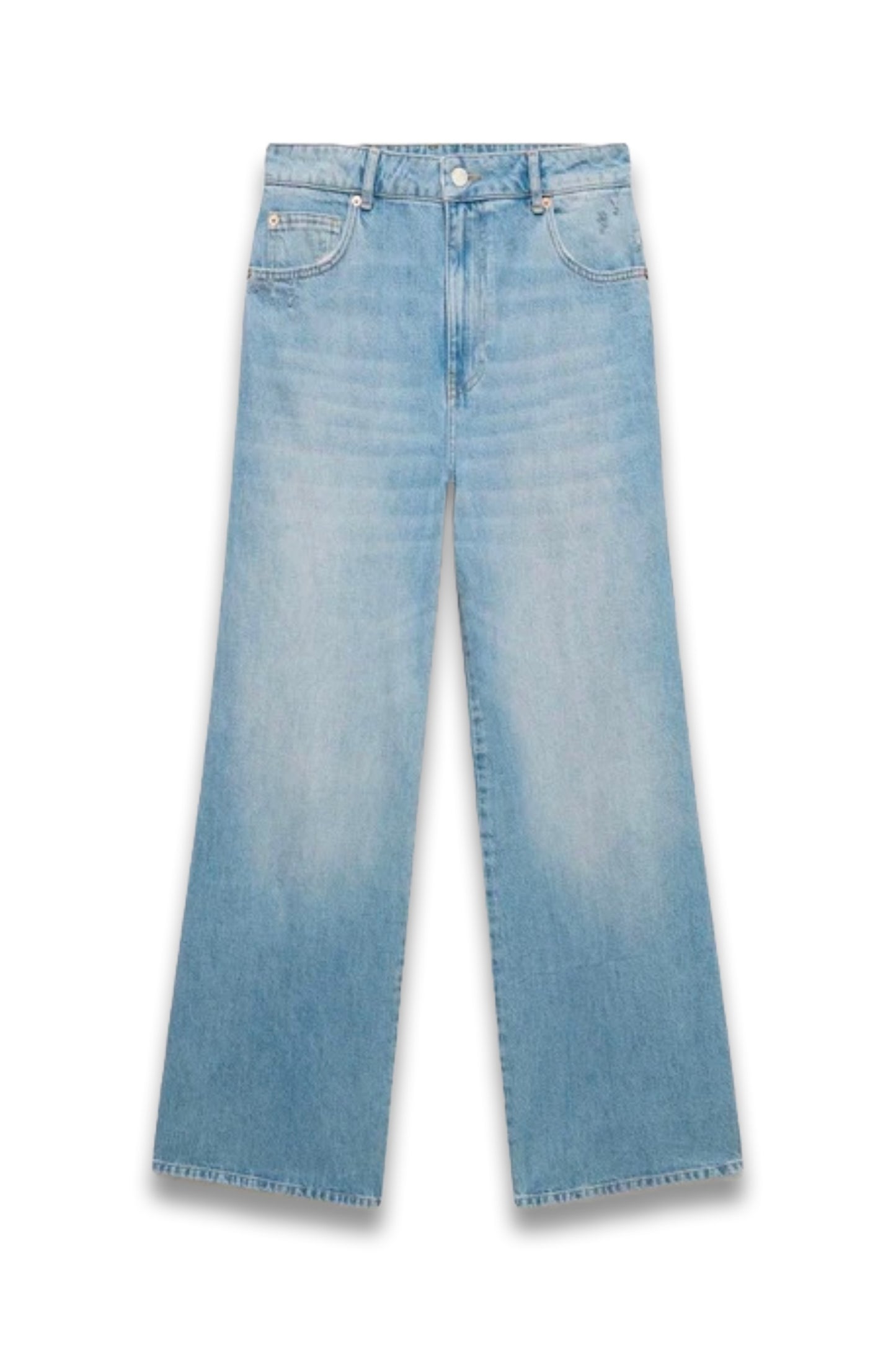 Light Indigo Wide Leg Jeans