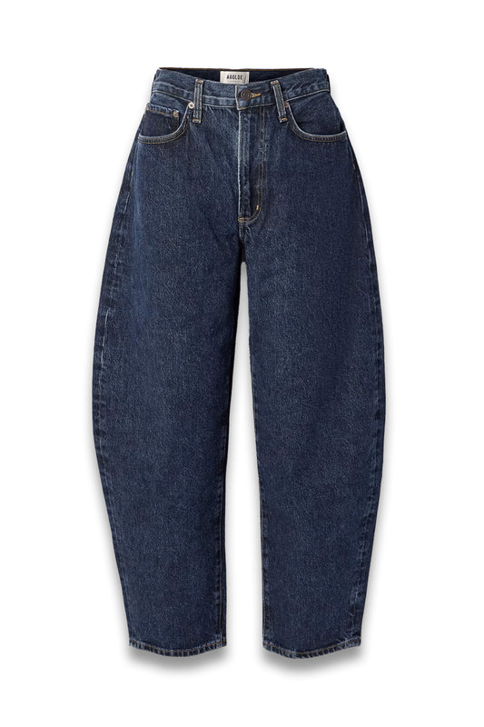 Balloon High-rise Barrel-leg Jeans