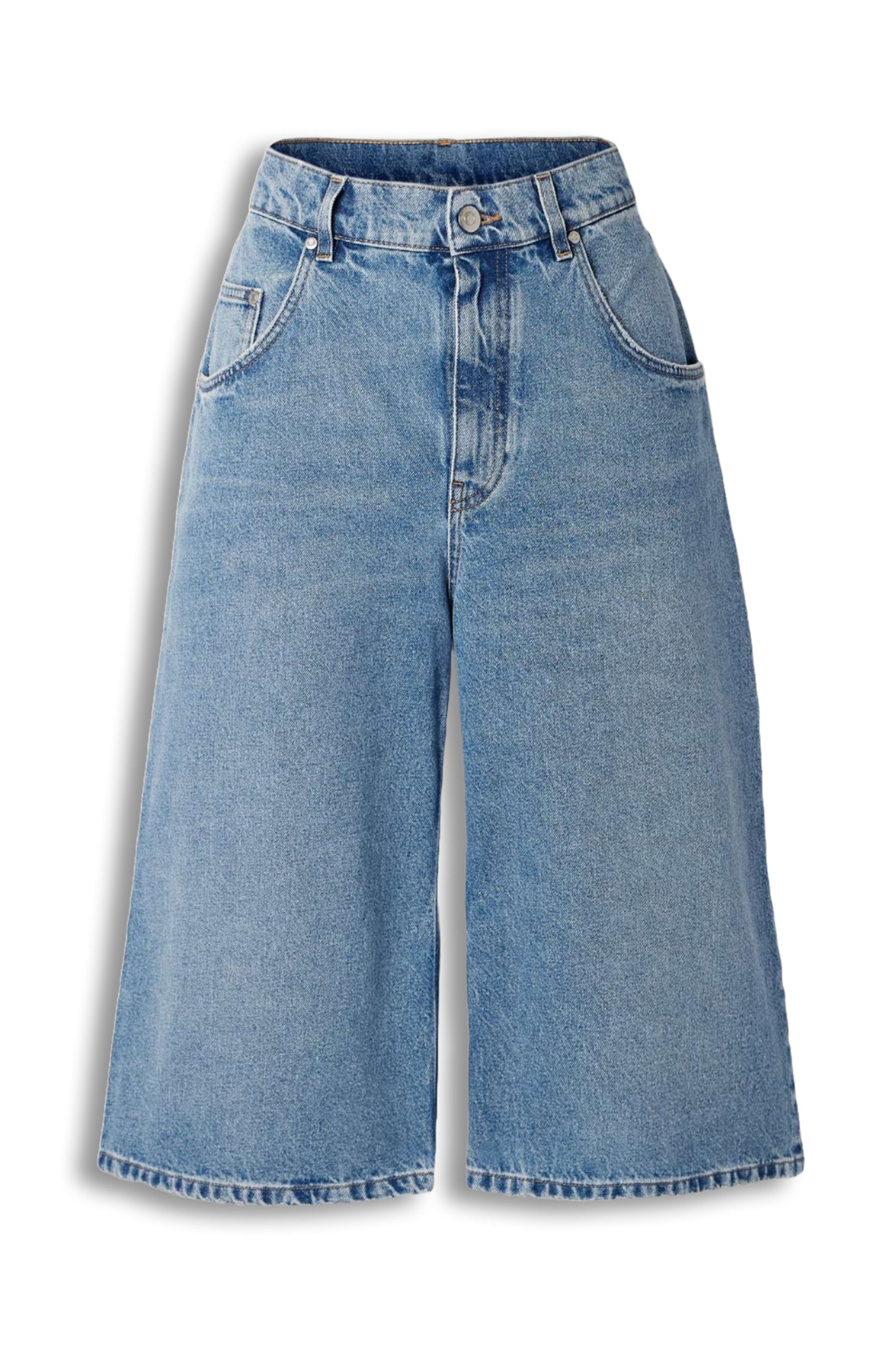 Organic denim shorts