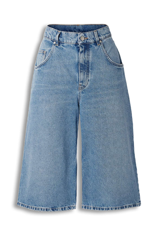 Organic denim shorts