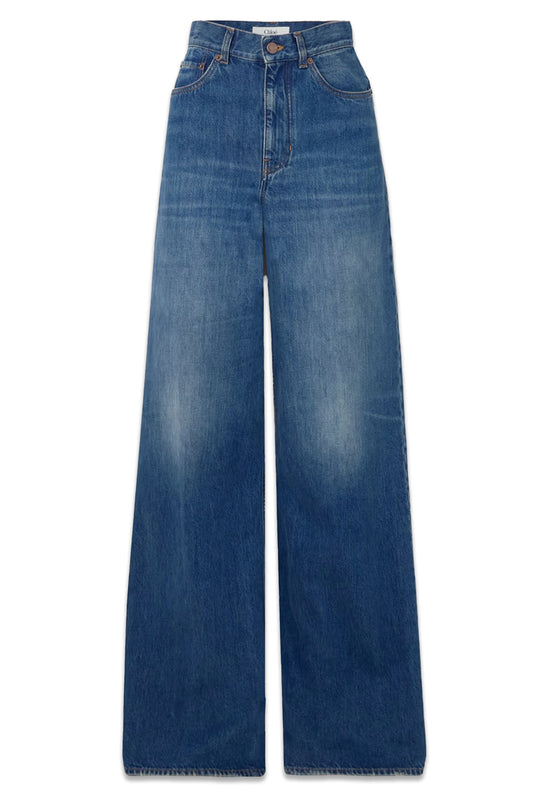 High-rise Wide-leg Jeans