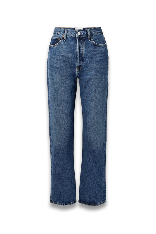 + NET SUSTAIN '90s Pinch Waist High-Rise Straight-Leg Organic Jeans