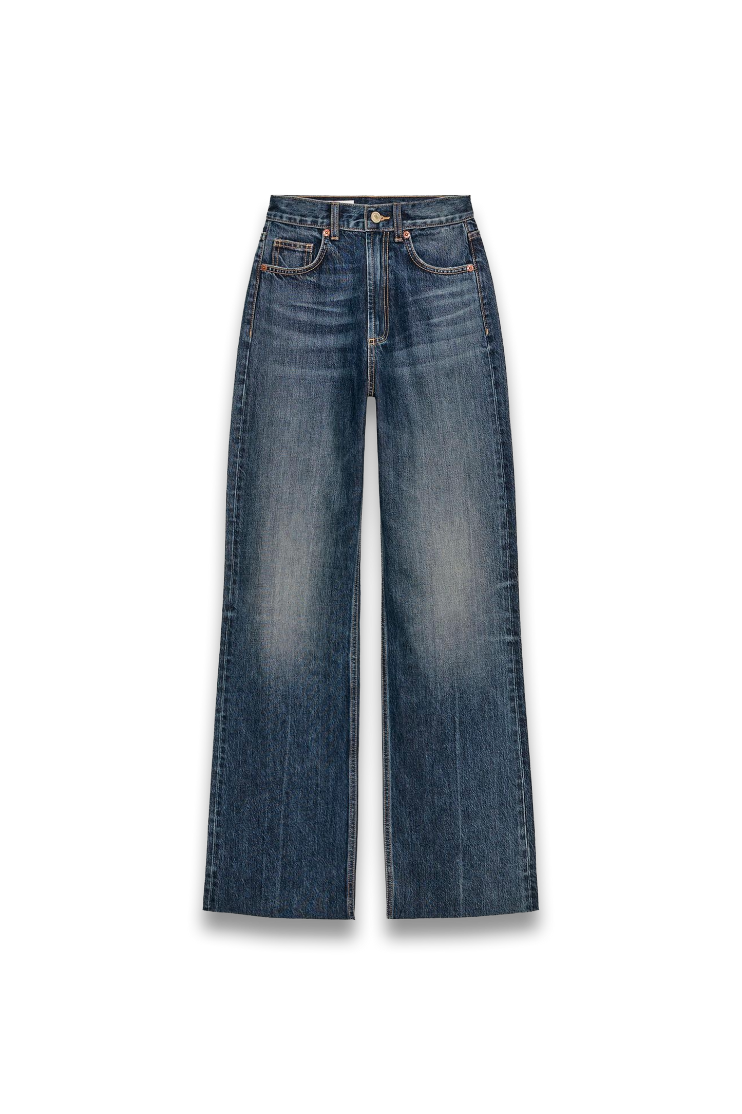 TRF Wide-leg High-waist Full Length Jeans