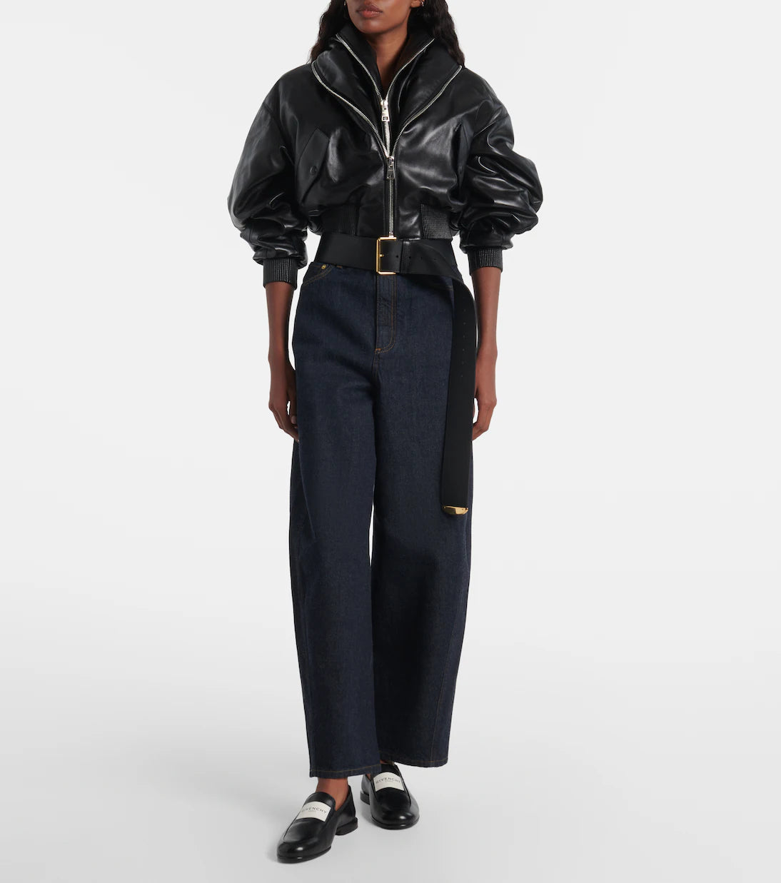 Cocoon-leg High-rise Jeans