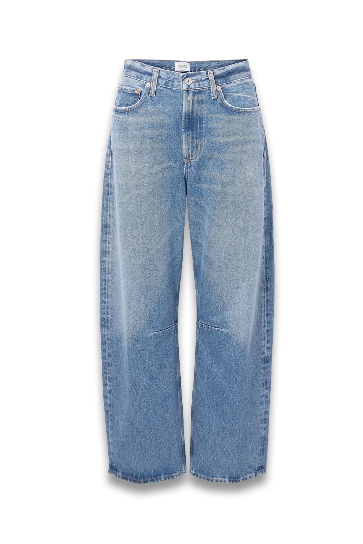 Miro Mid-Rise Barrel-Leg Recycled Jeans