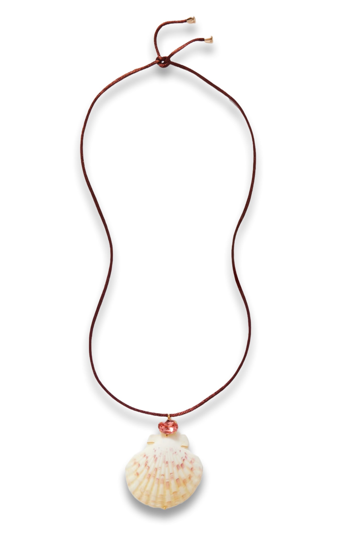 Atrani Gold-Plated, Shell, Crystal and Cord Necklace