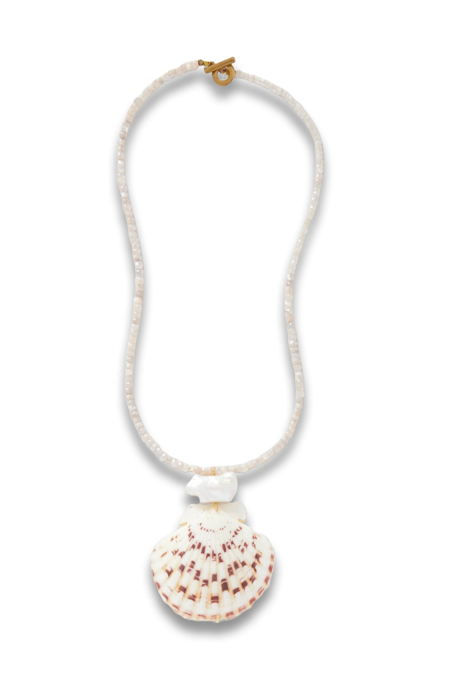 Paradis Gold-Plated, Quartz, Pearl and Shell Necklace