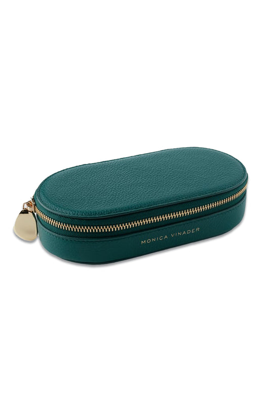 Leather Oval Jewellery Box