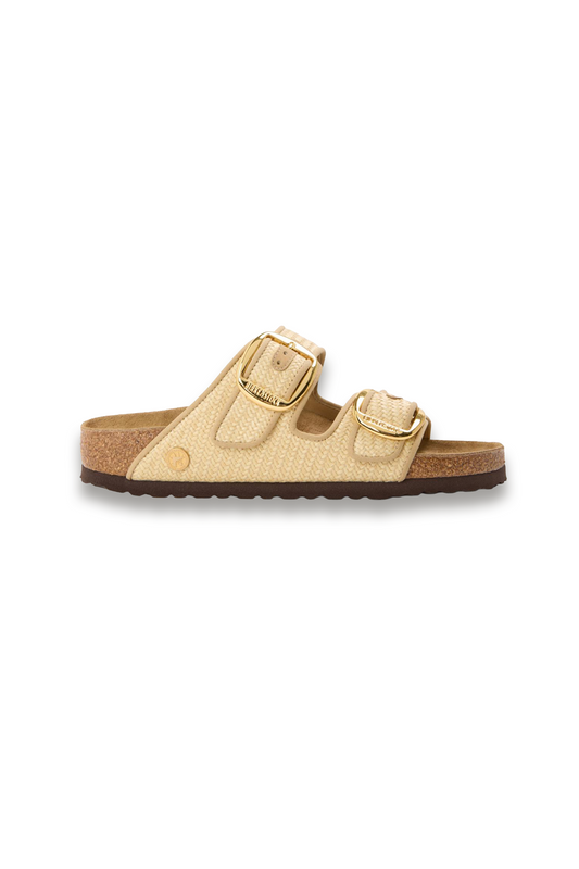 Women's Arizona Big Buckle Textile Flat Sandals