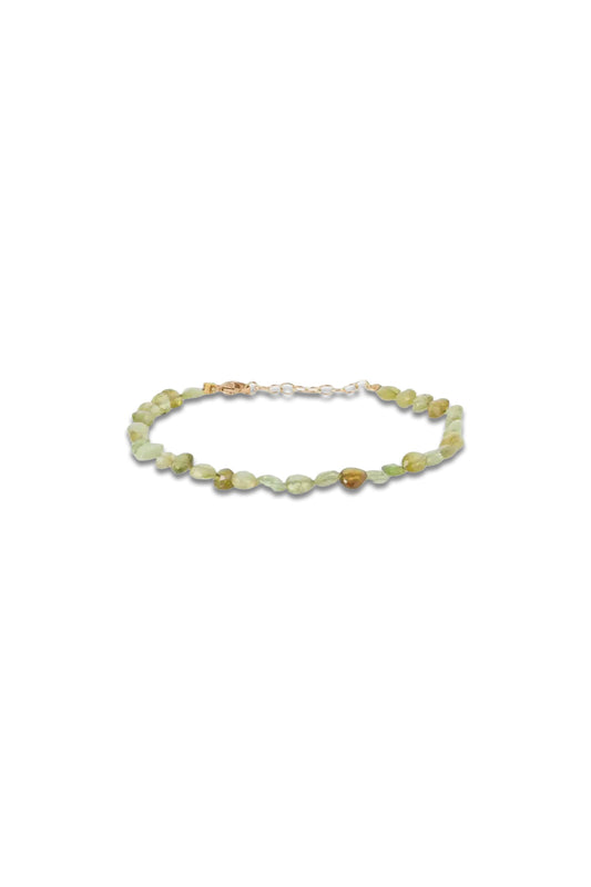 Gold Garnet Bracelet