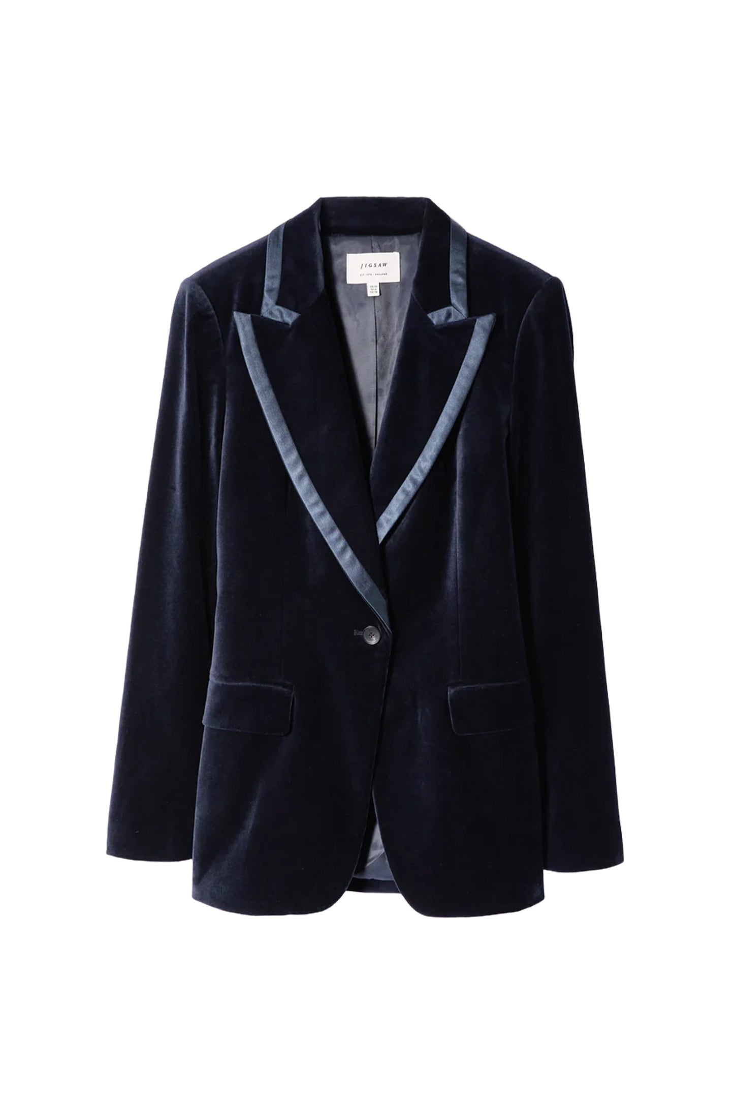 Ashby Velvet Blazer, Navy