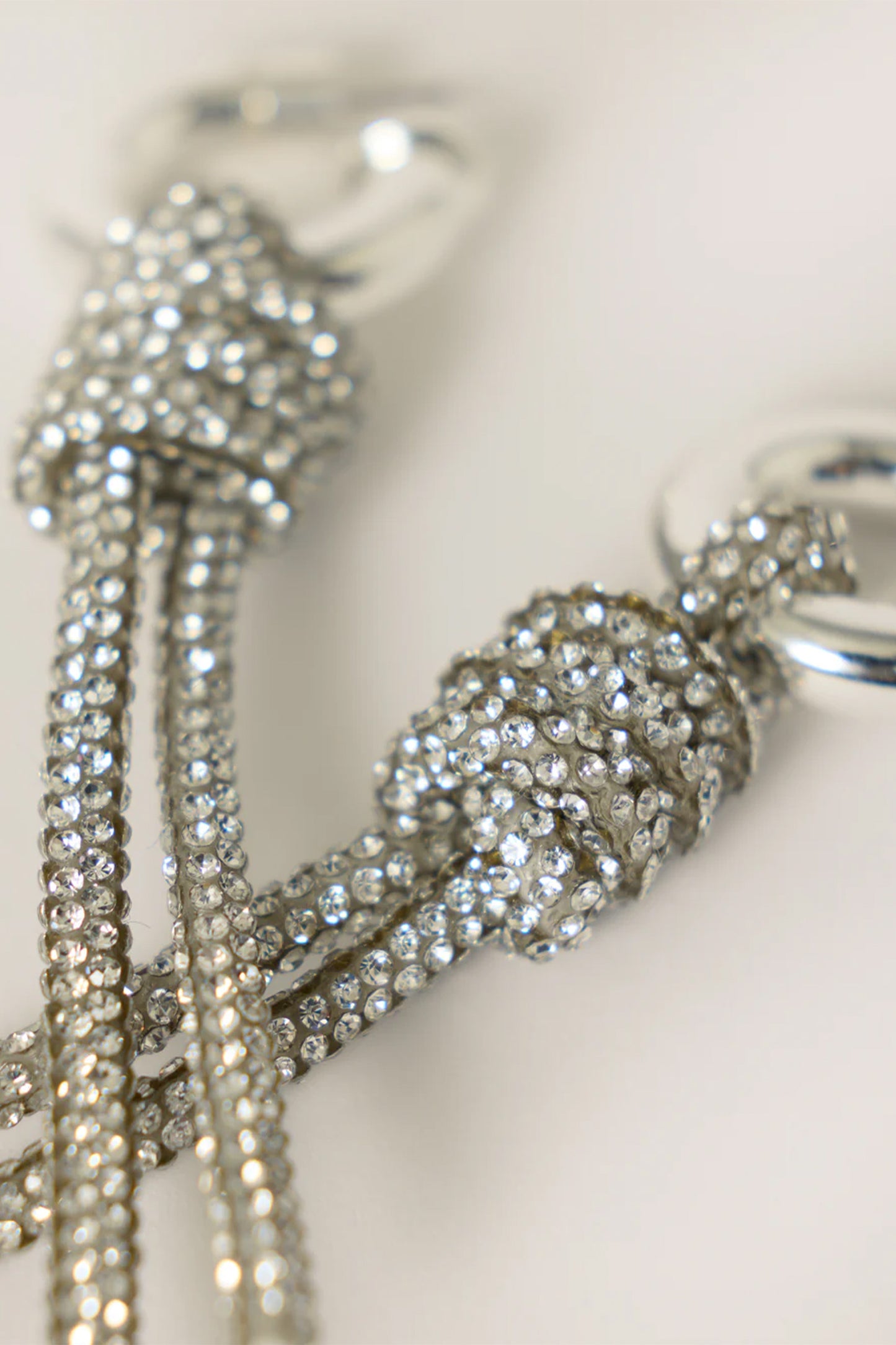 Sparkle Cord Statement Earring