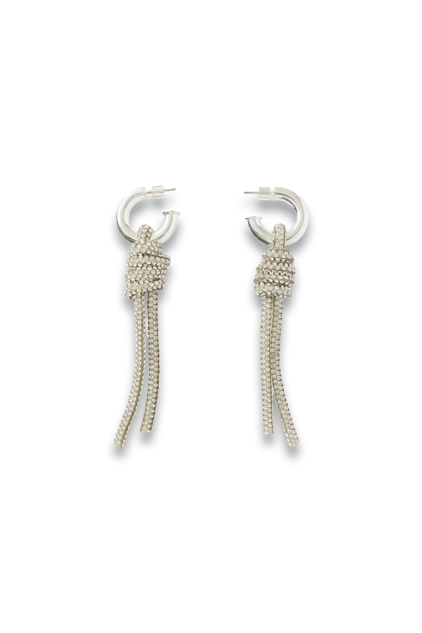 Sparkle Cord Statement Earring