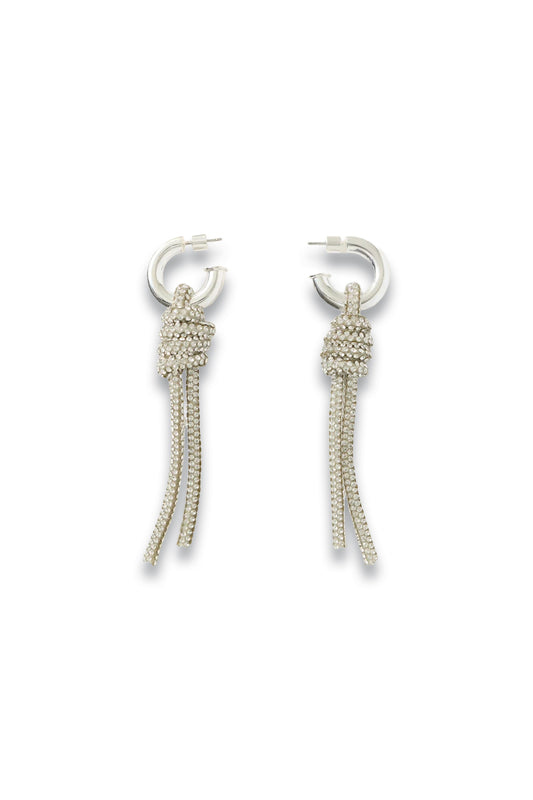 Sparkle Cord Statement Earring