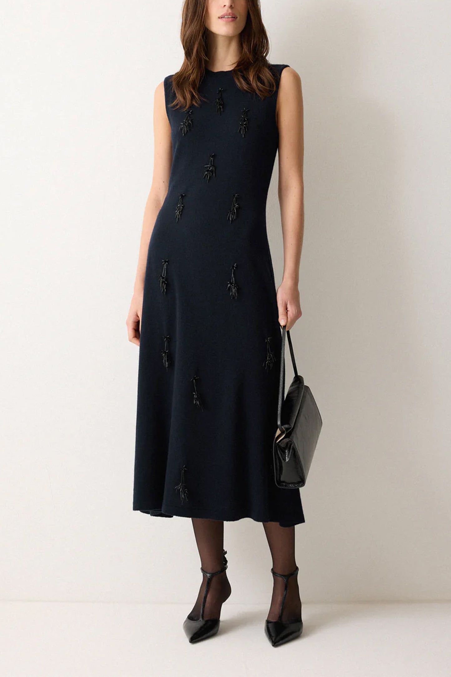 Embellished Knitted Dress