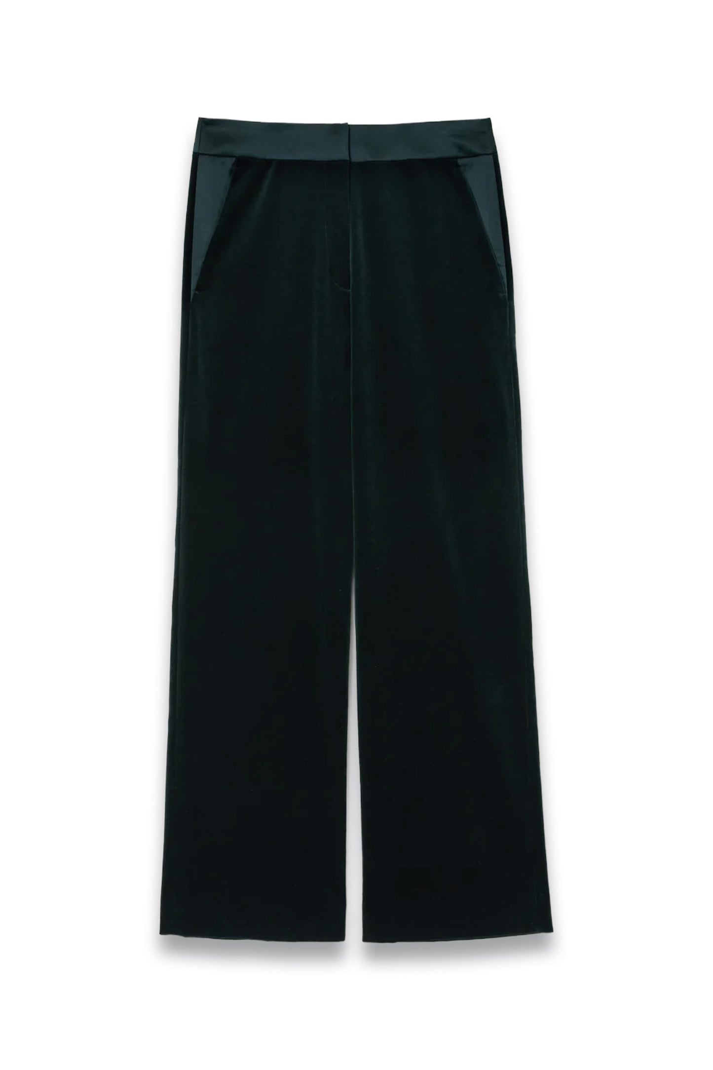 Velvet Satin Tailored Trouser