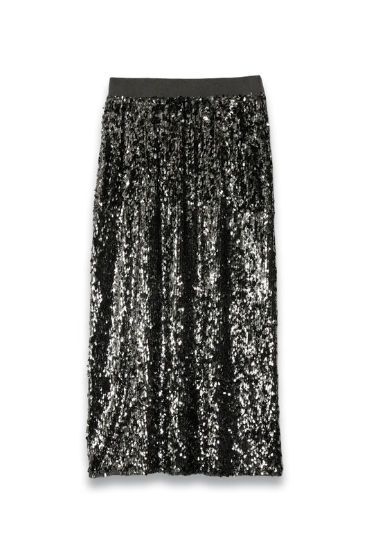 Metallic Sequin Skirt