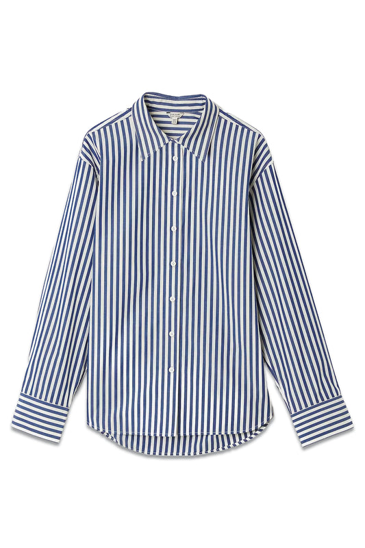 Poplin Stripe Cotton Shirt