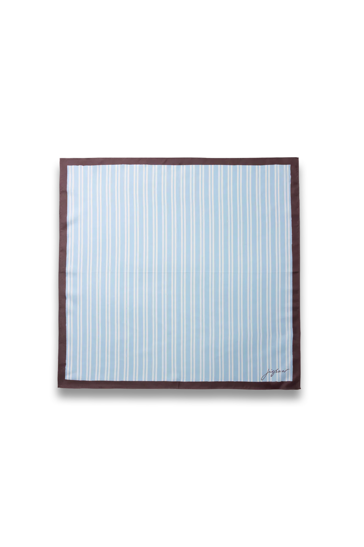 Stripe Silk Twill Scarf