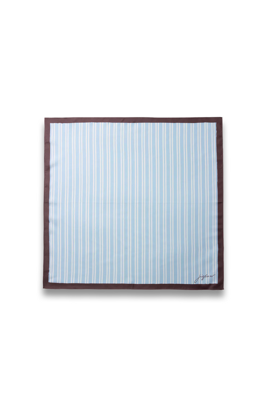 Stripe Silk Twill Scarf