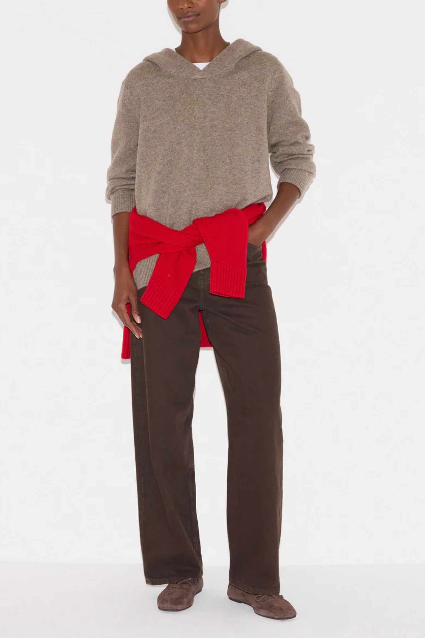 Wool-blend Hooded Jumper