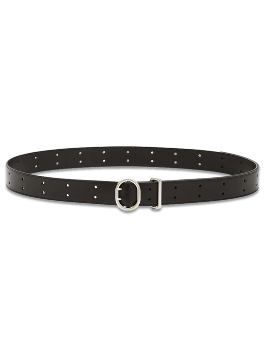 Leather Belt With Cannolo Buckle