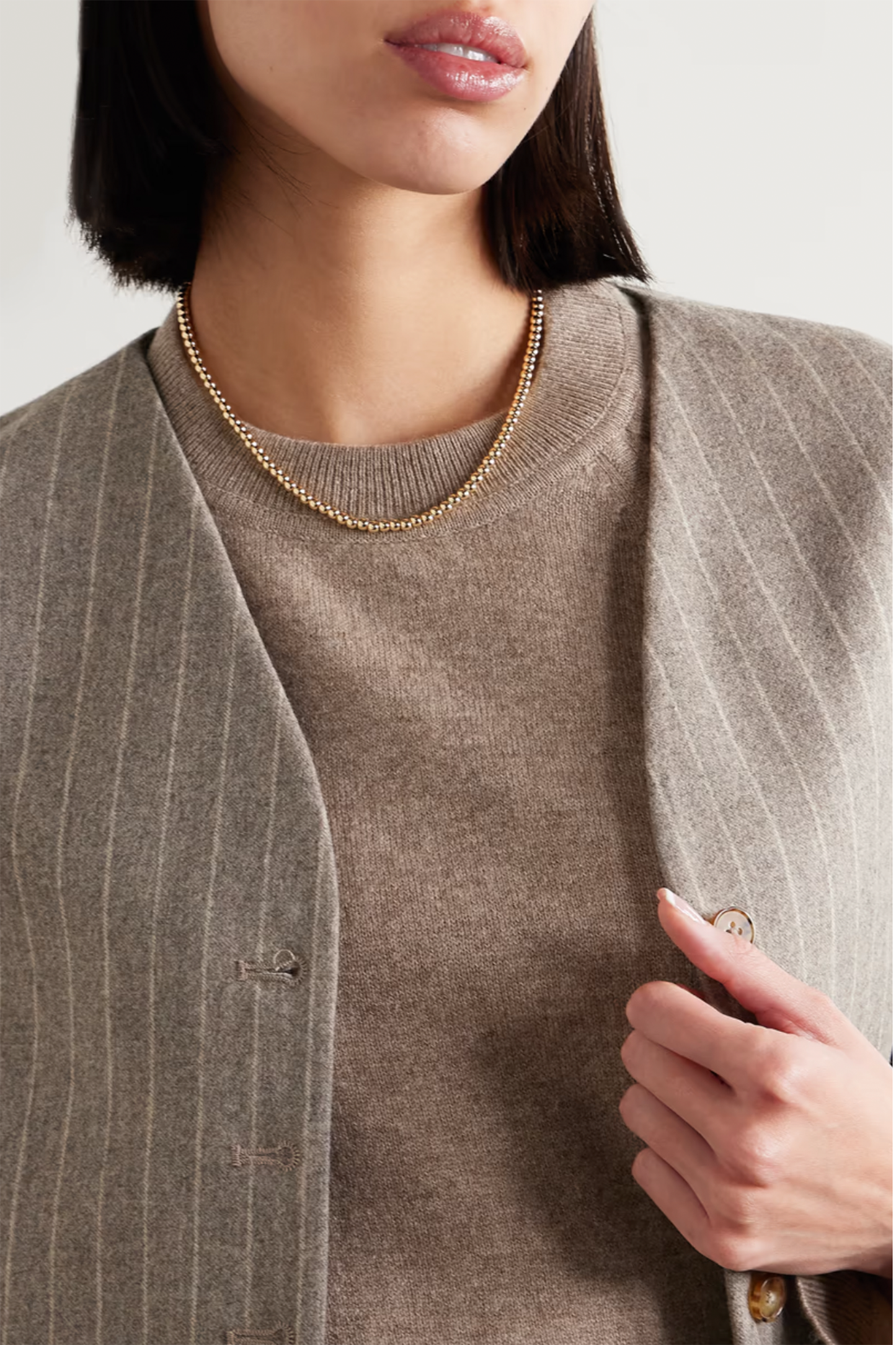 Baby Gold-Tone Beaded Necklace