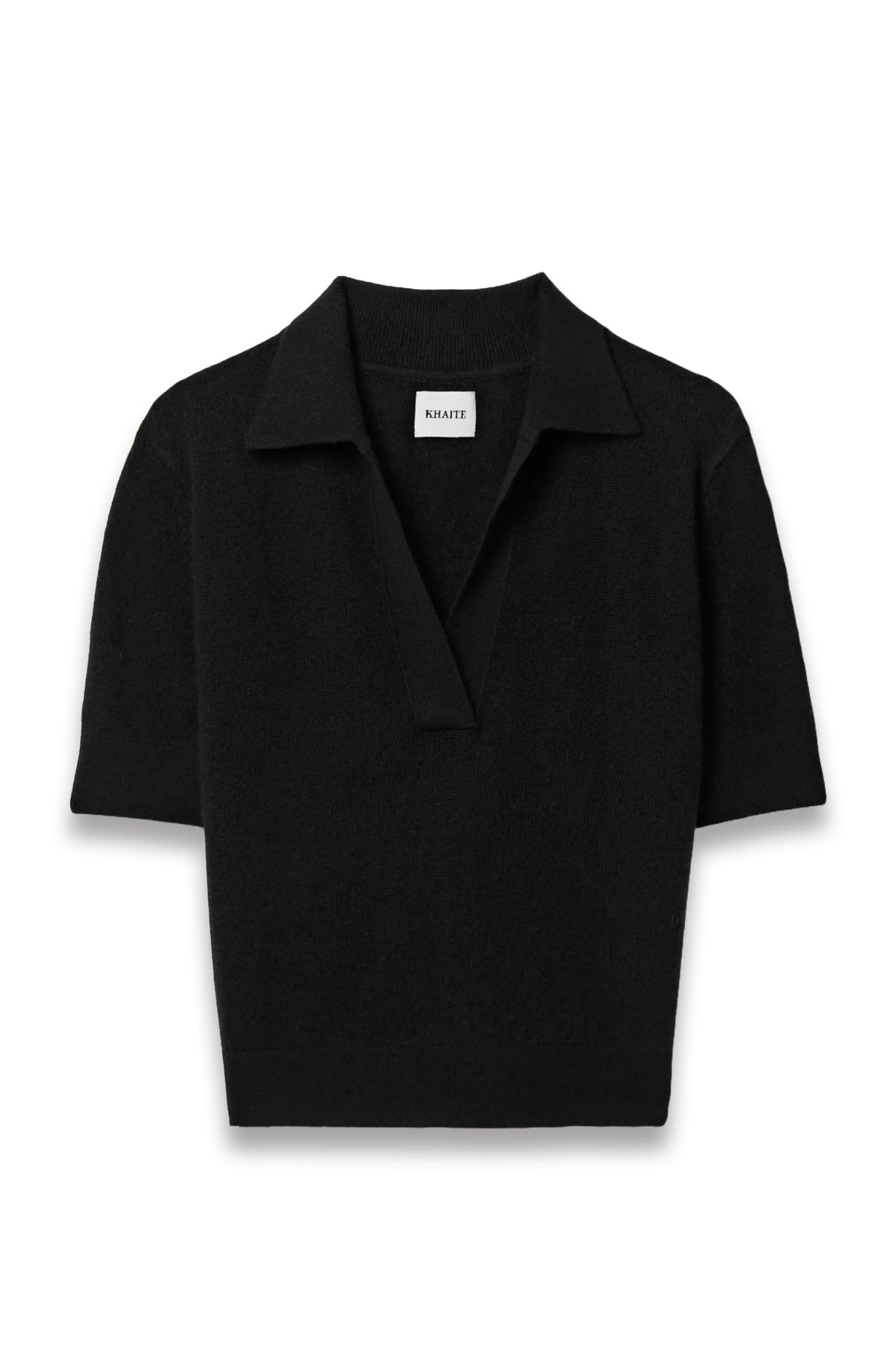 Shrunken Jo Cashmere-Blend Polo Shirt