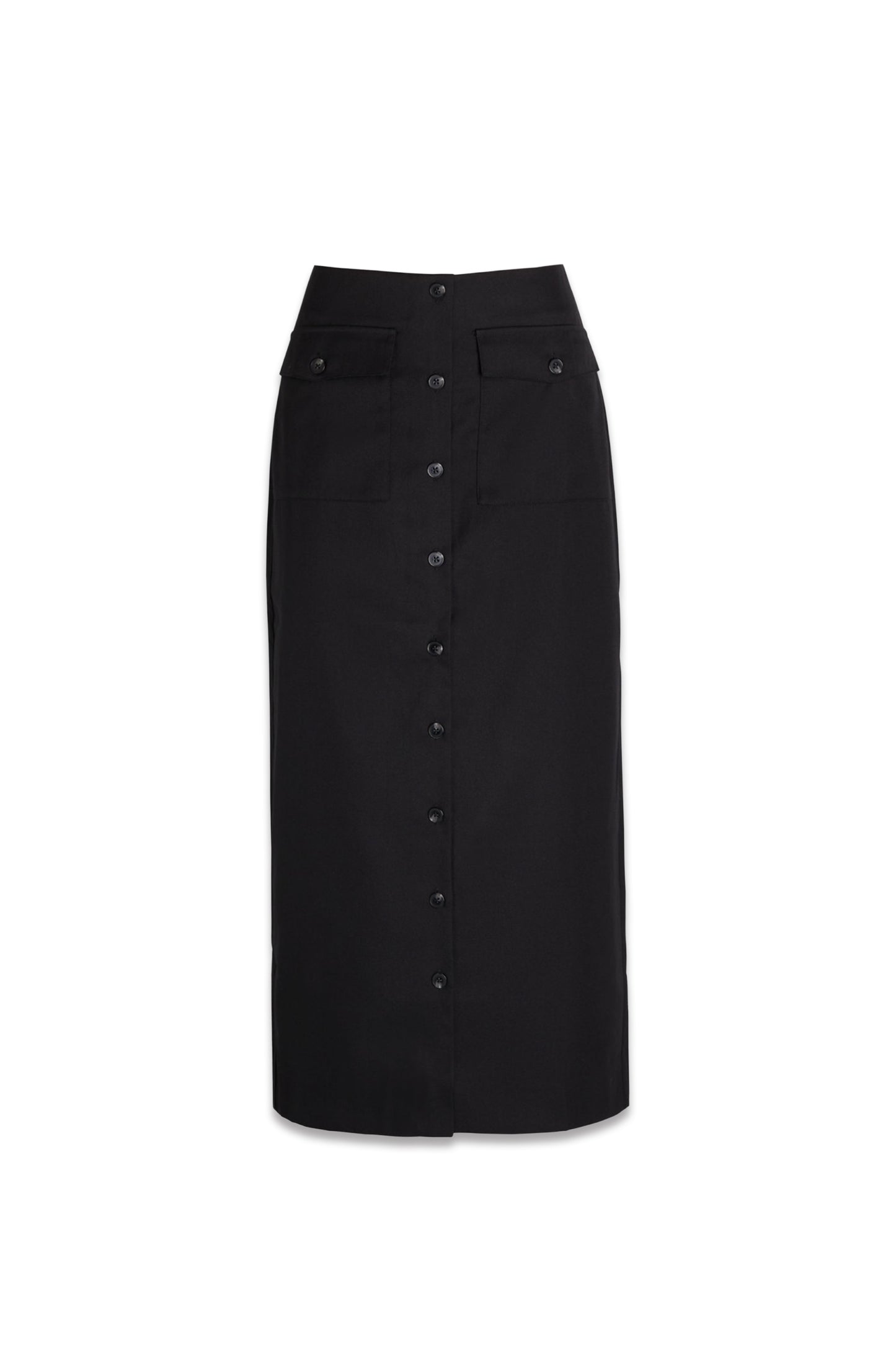 Britt Twill Midi Skirt