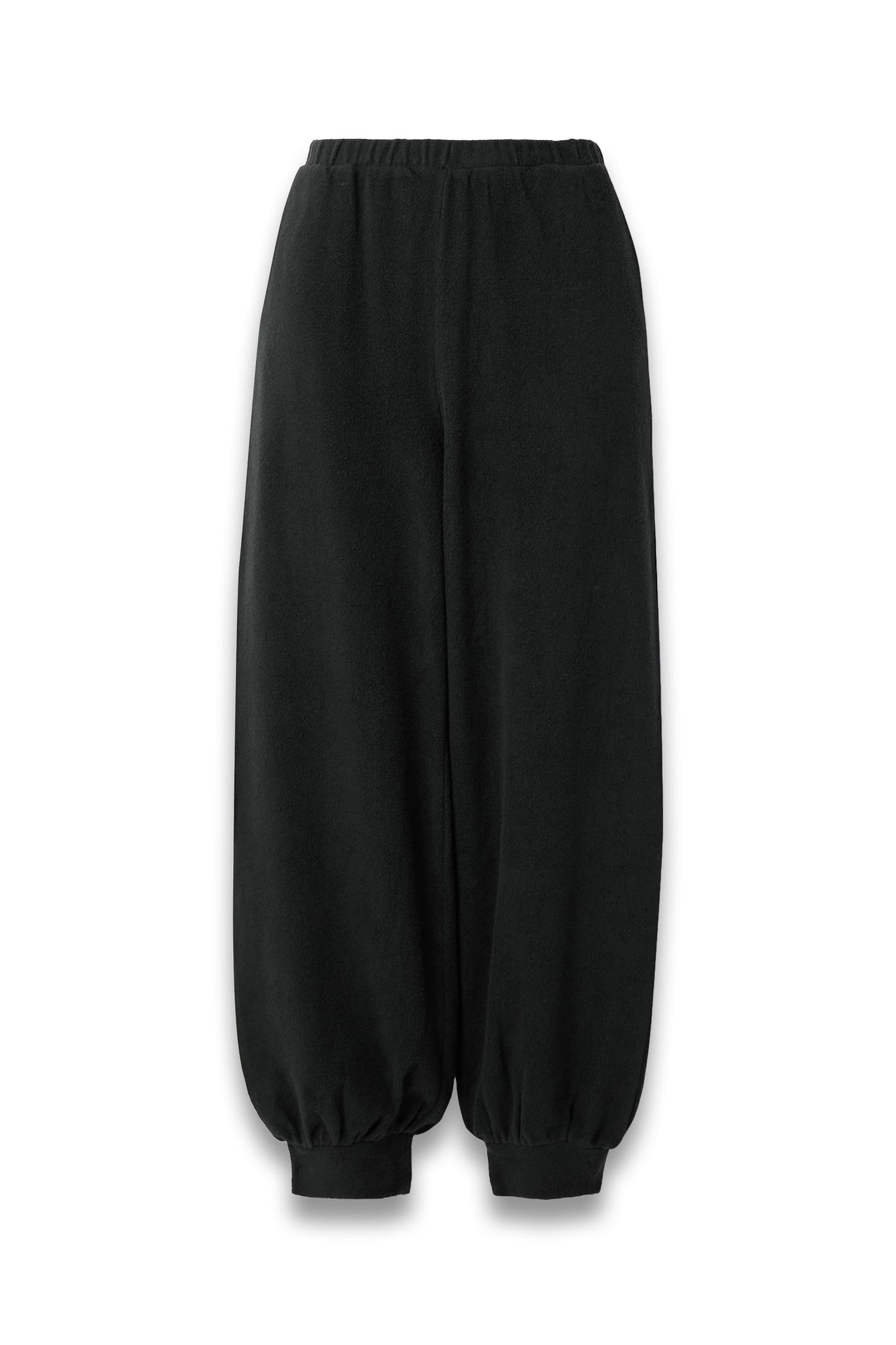 Comfy Chic Organic Cotton-Fleece Tapered Track Pants