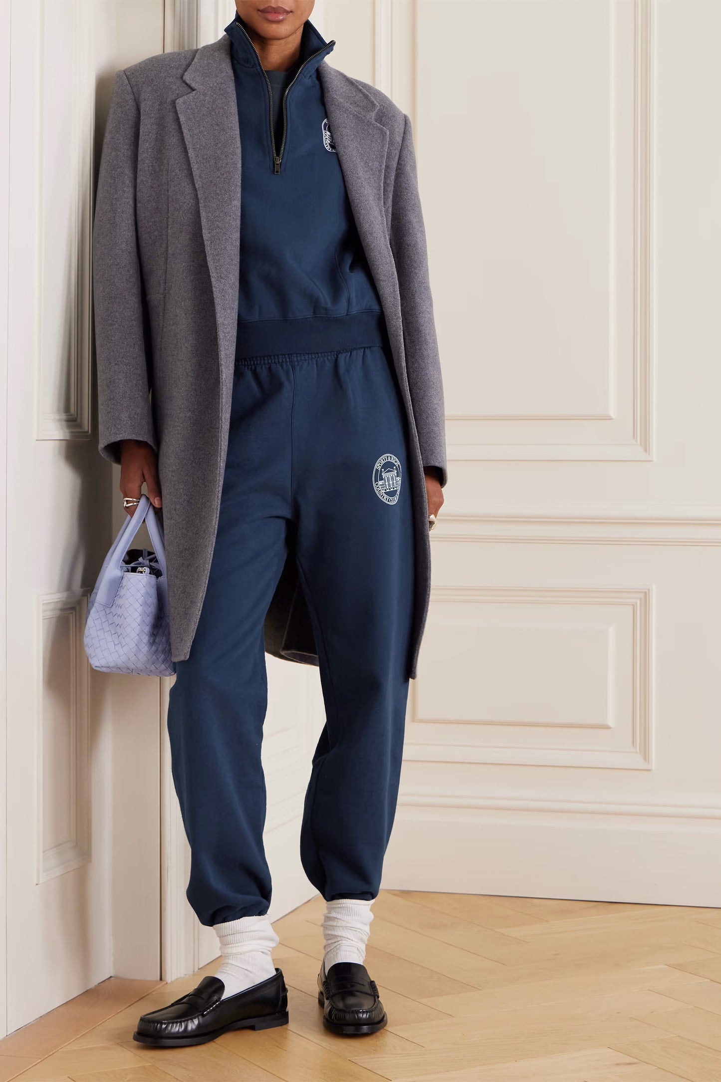Vendome Resort printed cotton-jersey tapered track pants