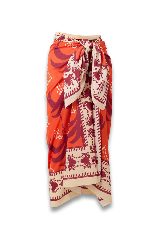 Dance Of Printed Cotton Pareo