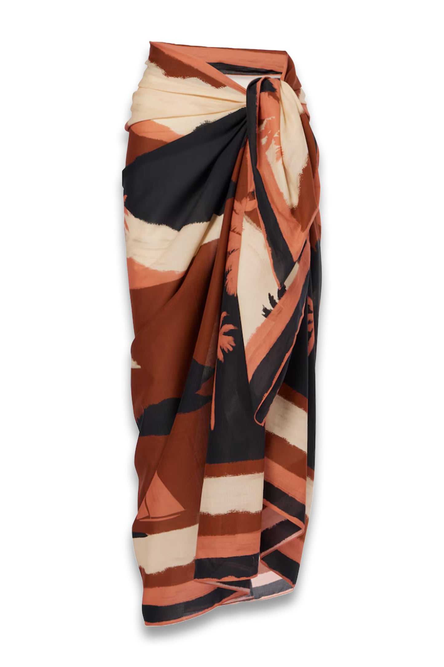 Printed Cotton Beach Cover-Up