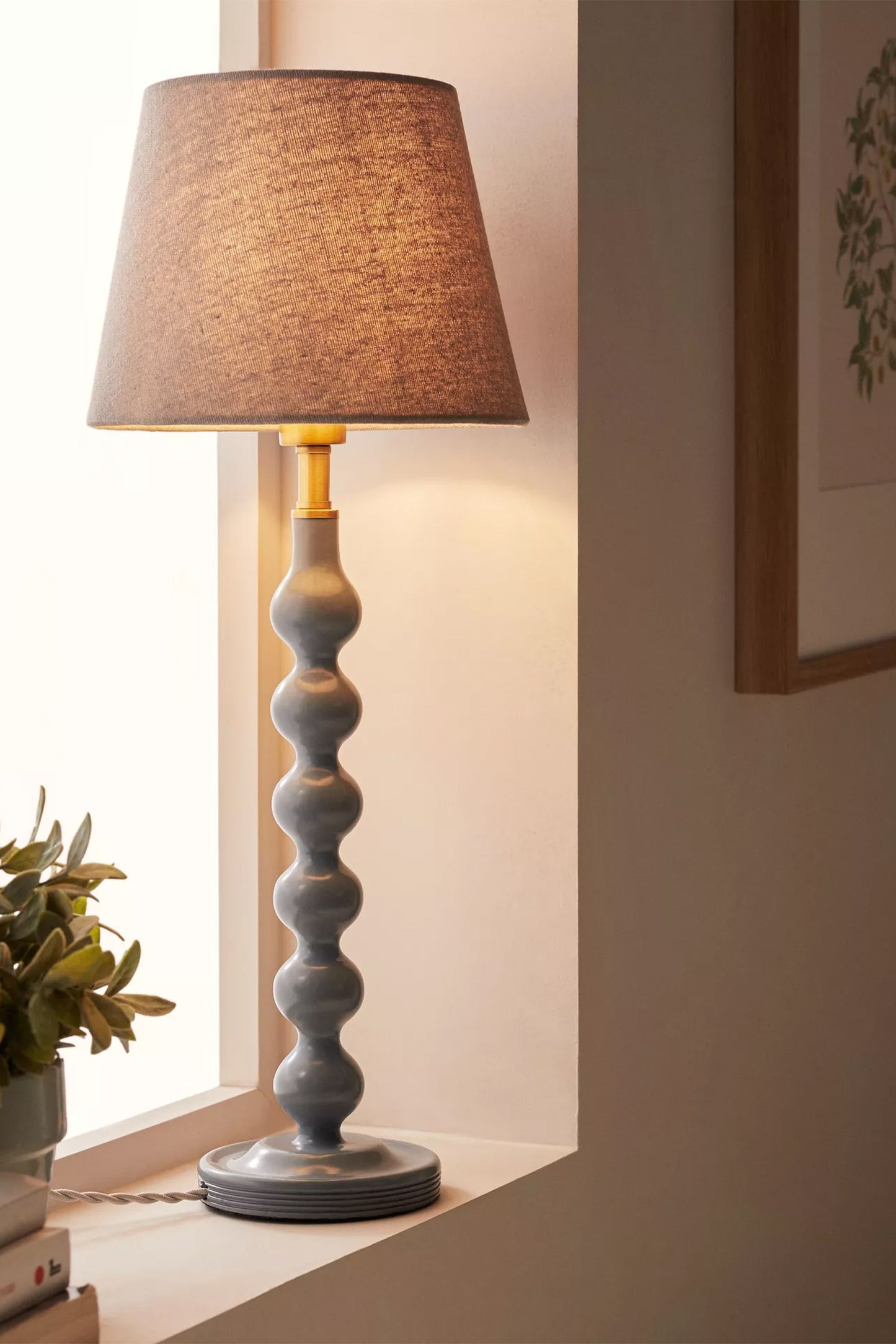 Bobbin Table Lamp, Blue