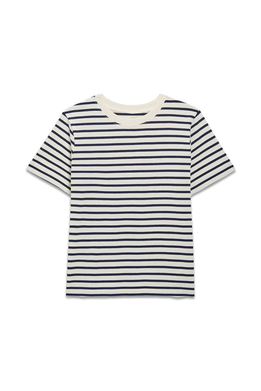 Premium Cotton Stripe Short Sleeve T-Shirt