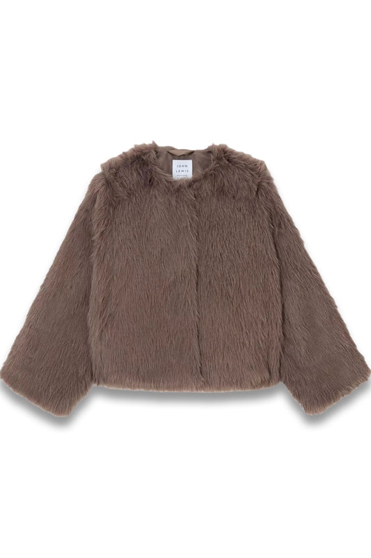Faux Fur Short Jacket, Mink