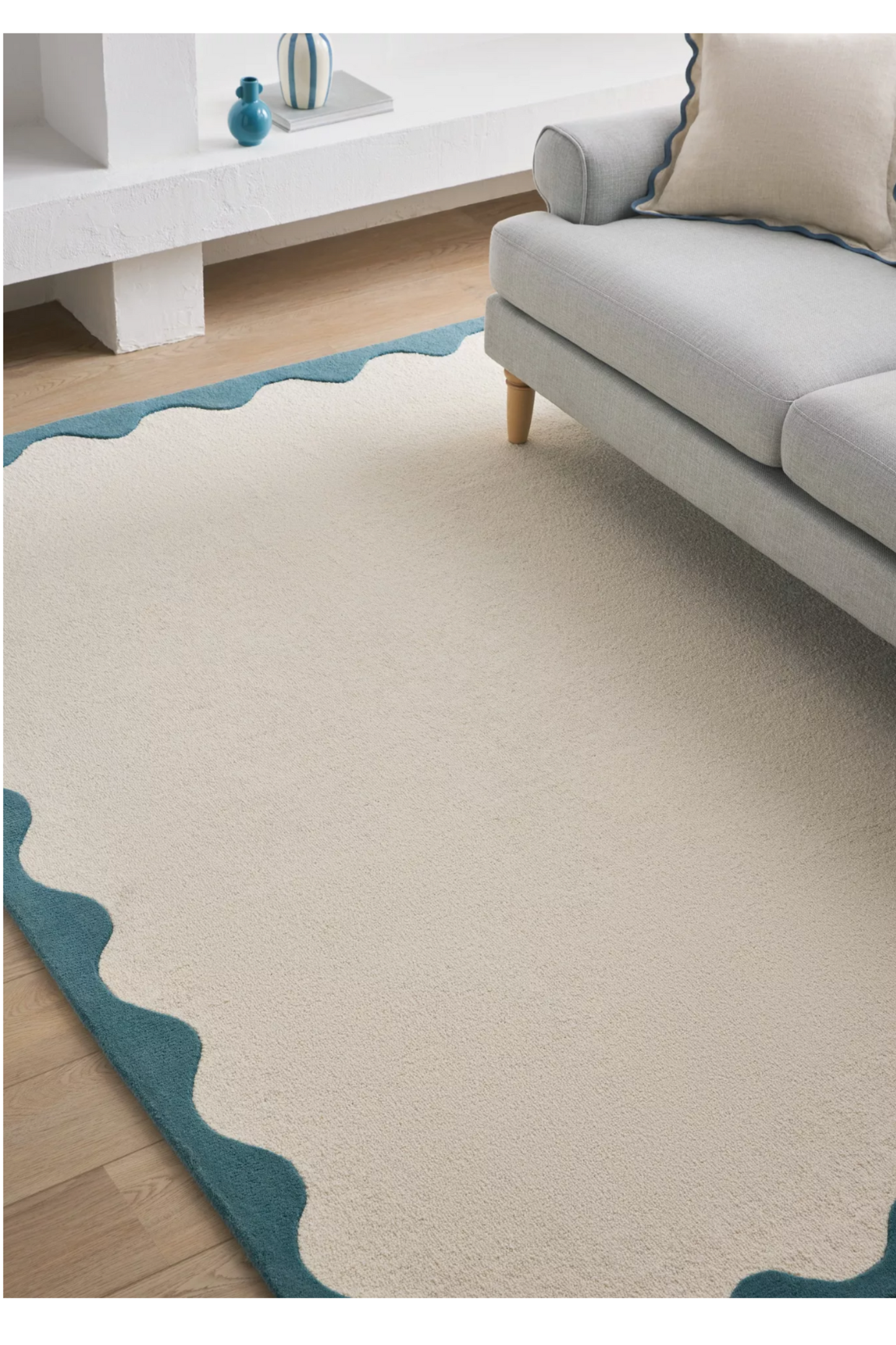 Pure Wool Scallop Rug
