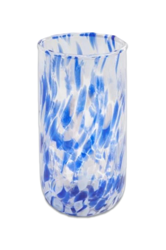 Confetti Coloured Glass Highball, 400ml, Blue