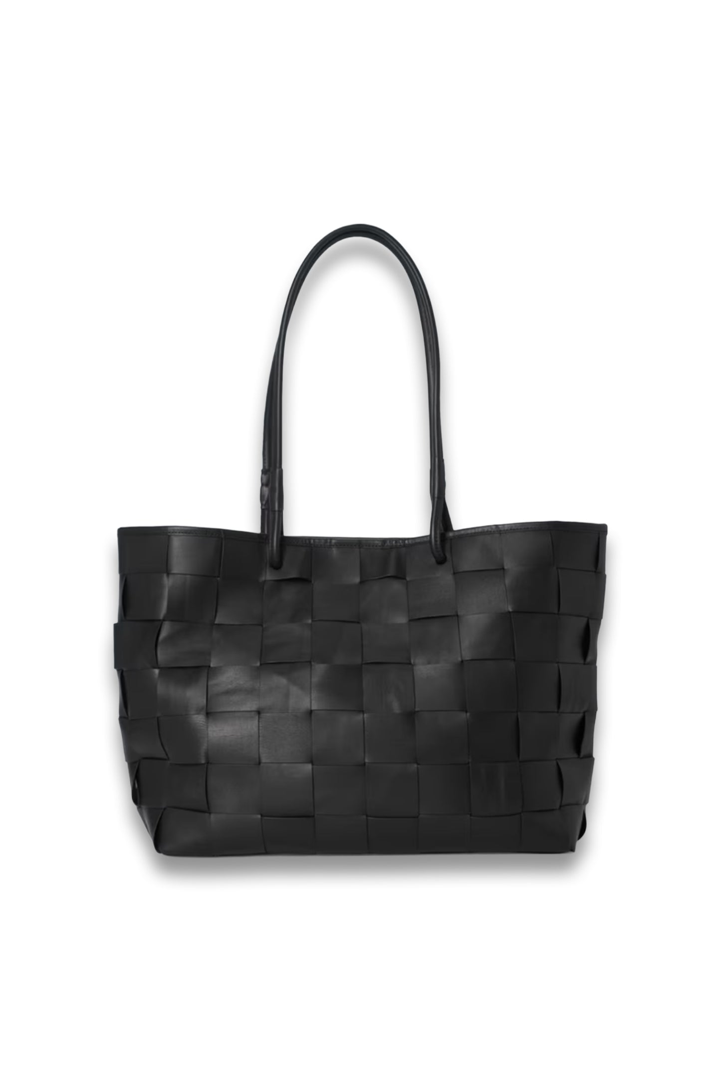 Woven Leather Tote Bag