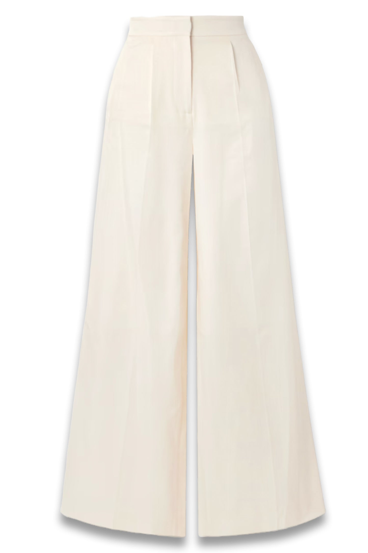 Alanel Silk And Cotton-Blend Wide-Leg Pants