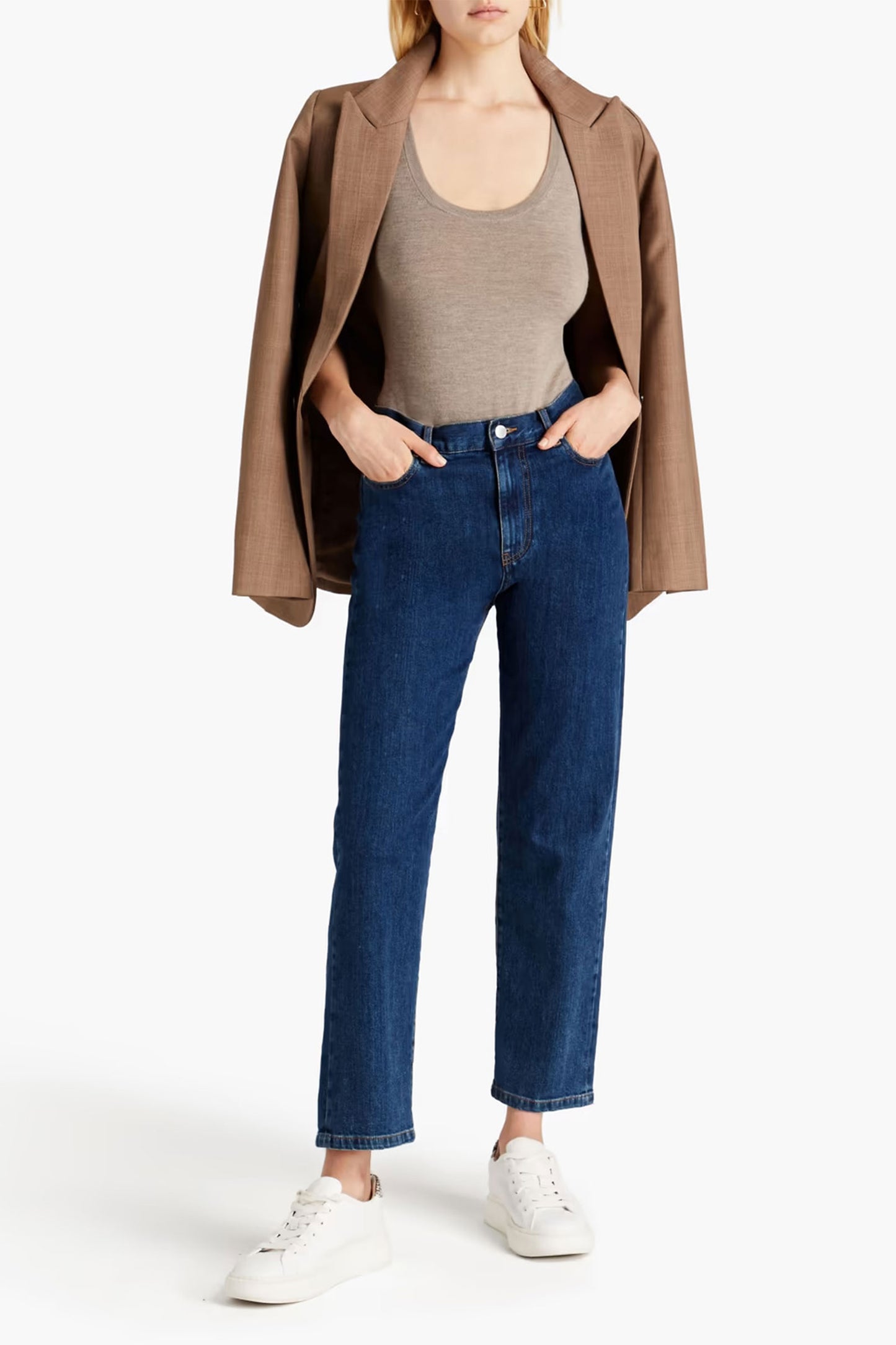 Mélange Cashmere-blend Bodysuit