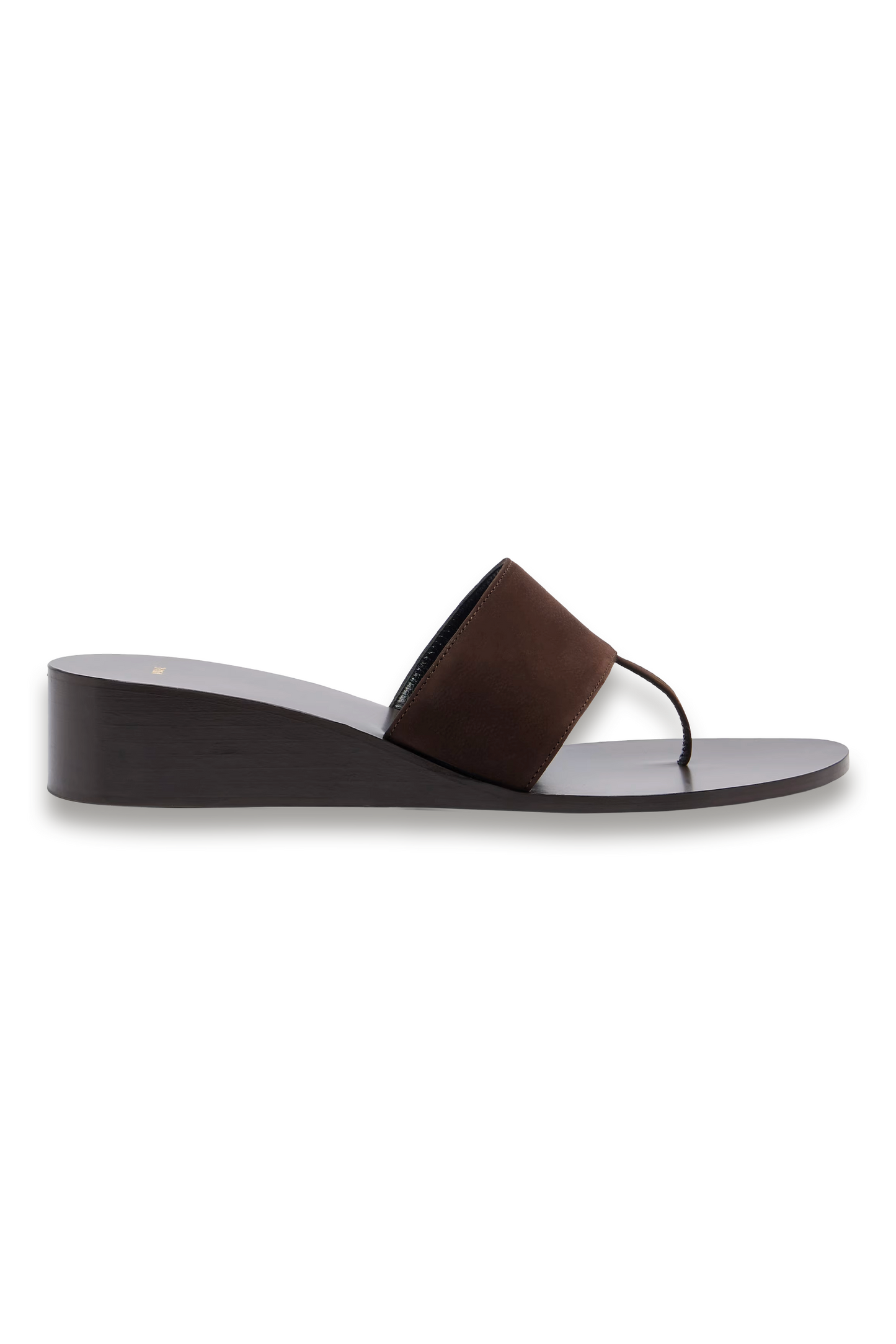 Lucille Leather Wedge Thong Sandals